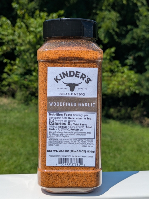 Kinders Woodfired Garlic with Smoked Flavor  Seasoning 1.7lbs