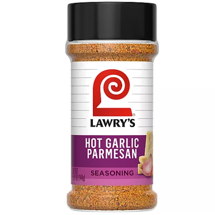 Lawrys Hot Garlic Parmesan Seasoning 5.11oz