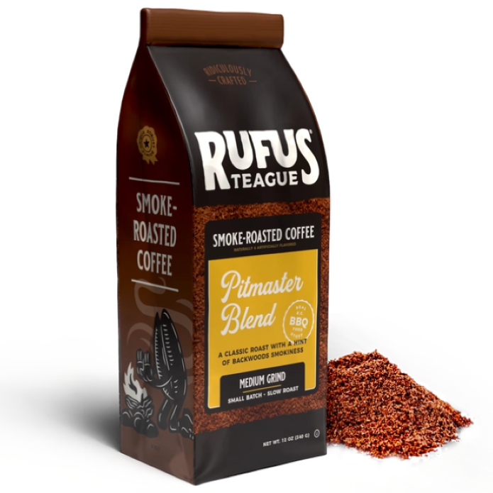 Rufus Teague Pitmaster Flavored Ground Coffee 12oz (Medium Roast)